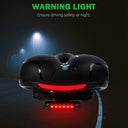 Waterproof Memory Foam Bike Seat with LED Taillight Comfort