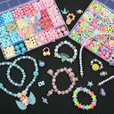 500pcs Colorful Acrylic Beads Jewelry Making Kit for Kids - Creative DIY Crafting Toy Gift  ourlum.com   