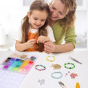 500pcs Colorful Acrylic Beads Jewelry Making Kit for Kids - Creative DIY Crafting Toy Gift  ourlum.com   