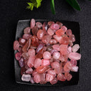 Natural Crystal Amethyst Agate Healing Stone Gravel - Ideal for Aquariums and Home Decor  ourlum.com Strawberry crystal 100g 