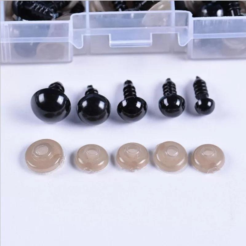 The Ultimate Black Plastic Safety Eyes Set for DIY Toy Making and Doll Decor  ourlum.com   