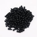 The Ultimate Black Plastic Safety Eyes Set for DIY Toy Making and Doll Decor  ourlum.com 5mm 50pcs 