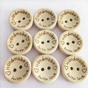 Wooden Love Letter Buttons Set for DIY Sewing and Scrapbooking  ourlum.com   