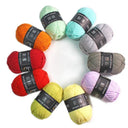 Luxurious 4ply Milk Cotton Yarn Set for Knitting and Crochet - 50g - 78 Vibrant Colors  ourlum.com   