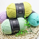 Luxurious 4ply Milk Cotton Yarn Set for Knitting and Crochet - 50g - 78 Vibrant Colors  ourlum.com   