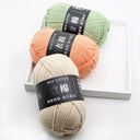 Luxurious 4ply Milk Cotton Yarn Set for Knitting and Crochet - 50g - 78 Vibrant Colors  ourlum.com   