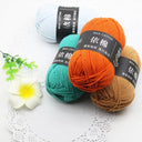 Luxurious 4ply Milk Cotton Yarn Set for Knitting and Crochet - 50g - 78 Vibrant Colors  ourlum.com   