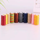 50M Polyester Waxed Thread Set - 36 Vibrant Colors - Ideal for Leather DIY Handicrafts  ourlum.com   