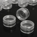 Mini Clear Cosmetic Jar Set - 50 Pieces, 5g Capacity  ourlum.com   