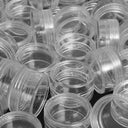 Mini Clear Cosmetic Jar Set - 50 Pieces, 5g Capacity  ourlum.com   