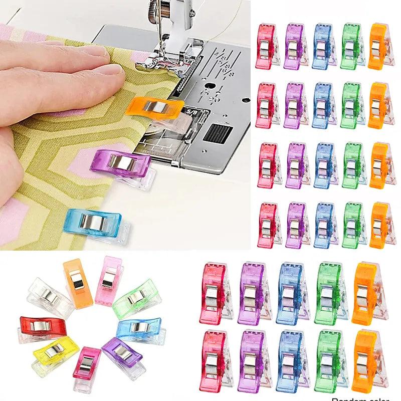 Colorful Sewing Clips Set - 50 Pieces for Crafts, Crocheting, Knitting, and More  ourlum.com   