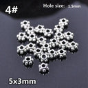 50pcs Tibetan Silver Alloy Spacer Beads Set for Handmade Jewelry Crafts  ourlum.com 4 United State 