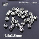 50pcs Tibetan Silver Alloy Spacer Beads Set for Handmade Jewelry Crafts  ourlum.com 5 United State 