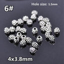 50pcs Tibetan Silver Alloy Spacer Beads Set for Handmade Jewelry Crafts  ourlum.com 6 United State 