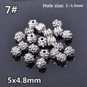 50pcs Tibetan Silver Alloy Spacer Beads Set for Handmade Jewelry Crafts  ourlum.com 7 United State 