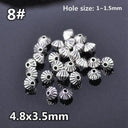 50pcs Tibetan Silver Alloy Spacer Beads Set for Handmade Jewelry Crafts  ourlum.com 8 United State 