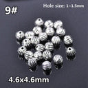 50pcs Tibetan Silver Alloy Spacer Beads Set for Handmade Jewelry Crafts  ourlum.com 9 United State 