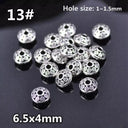 50pcs Tibetan Silver Alloy Spacer Beads Set for Handmade Jewelry Crafts  ourlum.com 13 United State 