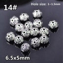 50pcs Tibetan Silver Alloy Spacer Beads Set for Handmade Jewelry Crafts  ourlum.com 14 United State 