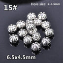 50pcs Tibetan Silver Alloy Spacer Beads Set for Handmade Jewelry Crafts  ourlum.com 15 United State 