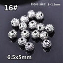 50pcs Tibetan Silver Alloy Spacer Beads Set for Handmade Jewelry Crafts  ourlum.com 16 United State 