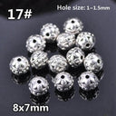 50pcs Tibetan Silver Alloy Spacer Beads Set for Handmade Jewelry Crafts  ourlum.com 17 United State 