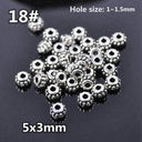 50pcs Tibetan Silver Alloy Spacer Beads Set for Handmade Jewelry Crafts  ourlum.com 18 United State 