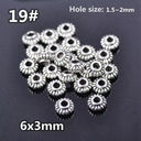 50pcs Tibetan Silver Alloy Spacer Beads Set for Handmade Jewelry Crafts  ourlum.com 19 United State 