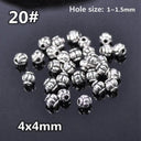 50pcs Tibetan Silver Alloy Spacer Beads Set for Handmade Jewelry Crafts  ourlum.com 20 United State 