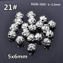 50pcs Tibetan Silver Alloy Spacer Beads Set for Handmade Jewelry Crafts  ourlum.com 21 United State 