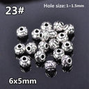 50pcs Tibetan Silver Alloy Spacer Beads Set for Handmade Jewelry Crafts  ourlum.com 23 United State 