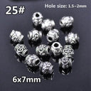 50pcs Tibetan Silver Alloy Spacer Beads Set for Handmade Jewelry Crafts  ourlum.com 25 United State 