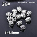 50pcs Tibetan Silver Alloy Spacer Beads Set for Handmade Jewelry Crafts  ourlum.com 26 United State 