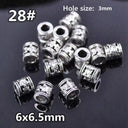 50pcs Tibetan Silver Alloy Spacer Beads Set for Handmade Jewelry Crafts  ourlum.com 28 United State 