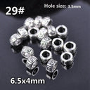 50pcs Tibetan Silver Alloy Spacer Beads Set for Handmade Jewelry Crafts  ourlum.com 29 United State 