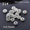 50pcs Tibetan Silver Alloy Spacer Beads Set for Handmade Jewelry Crafts  ourlum.com 31 United State 