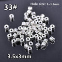 50pcs Tibetan Silver Alloy Spacer Beads Set for Handmade Jewelry Crafts  ourlum.com 33 United State 