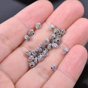 50pcs Tibetan Silver Alloy Spacer Beads Set for Handmade Jewelry Crafts  ourlum.com   