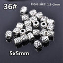 50pcs Tibetan Silver Alloy Spacer Beads Set for Handmade Jewelry Crafts  ourlum.com 36 United State 