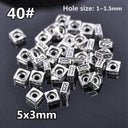 50pcs Tibetan Silver Alloy Spacer Beads Set for Handmade Jewelry Crafts  ourlum.com 40 United State 