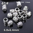 50pcs Tibetan Silver Alloy Spacer Beads Set for Handmade Jewelry Crafts  ourlum.com 41 United State 