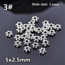 50pcs Tibetan Silver Alloy Spacer Beads Set for Handmade Jewelry Crafts  ourlum.com 3 United State 