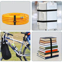 Adjustable Nylon Hook and Loop Straps Bundle Kit with Metal Buckles - 5M Cut-to-Length Cord Organizer  ourlum.com   