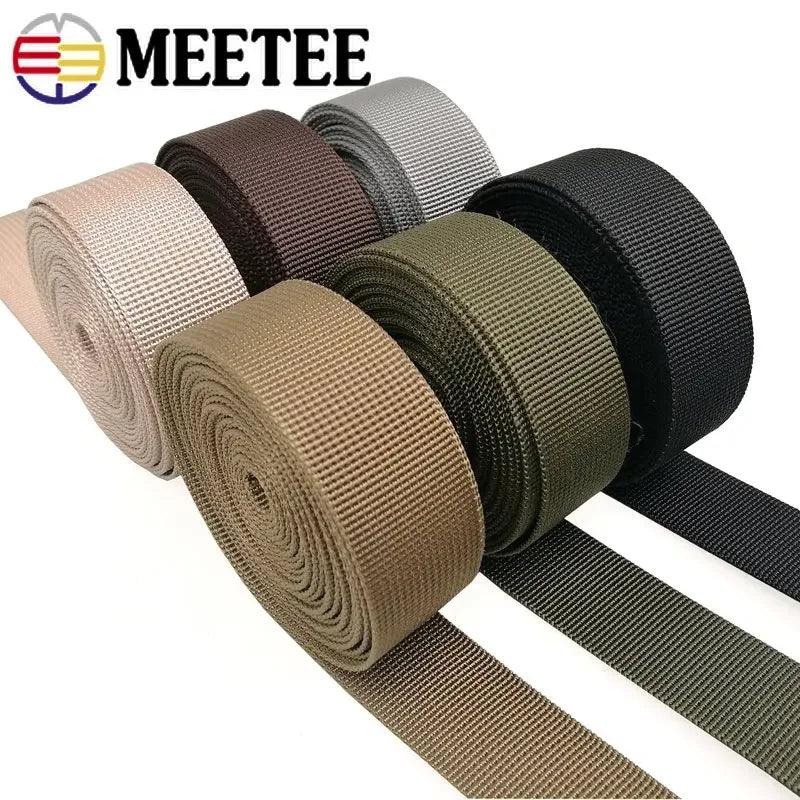 Meetee 5M Nylon Webbing Strap Kit - Sewing Accessories for Bags, Backpacks, Pet Collars, and Garments  ourlum.com   