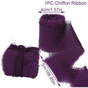 Silk Chiffon Frayed Ribbon Roll for Wedding Decor and DIY Crafts  ourlum.com 19 4CMX5M 