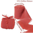 Silk Chiffon Frayed Ribbon Roll for Wedding Decor and DIY Crafts  ourlum.com 20 4CMX5M 