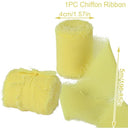 Silk Chiffon Frayed Ribbon Roll for Wedding Decor and DIY Crafts  ourlum.com 24 4CMX5M 