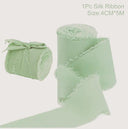 Silk Chiffon Frayed Ribbon Roll for Wedding Decor and DIY Crafts  ourlum.com 28 4CMX5M 