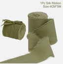 Silk Chiffon Frayed Ribbon Roll for Wedding Decor and DIY Crafts  ourlum.com 29 4CMX5M 