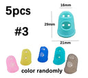 5-Pack Silicone Thimble Set for DIY Crafts and Sewing - Breathable Finger Protectors  ourlum.com 3  